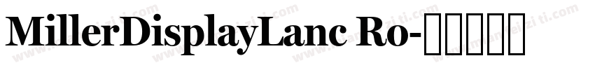 MillerDisplayLanc Ro字体转换